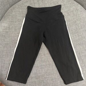 Women's Black and White High-Waist Leggings